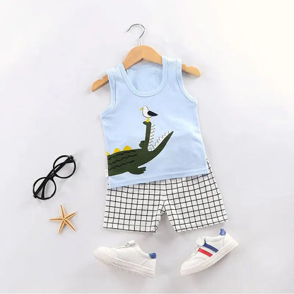 Kids Summer Vest & Shorts Set