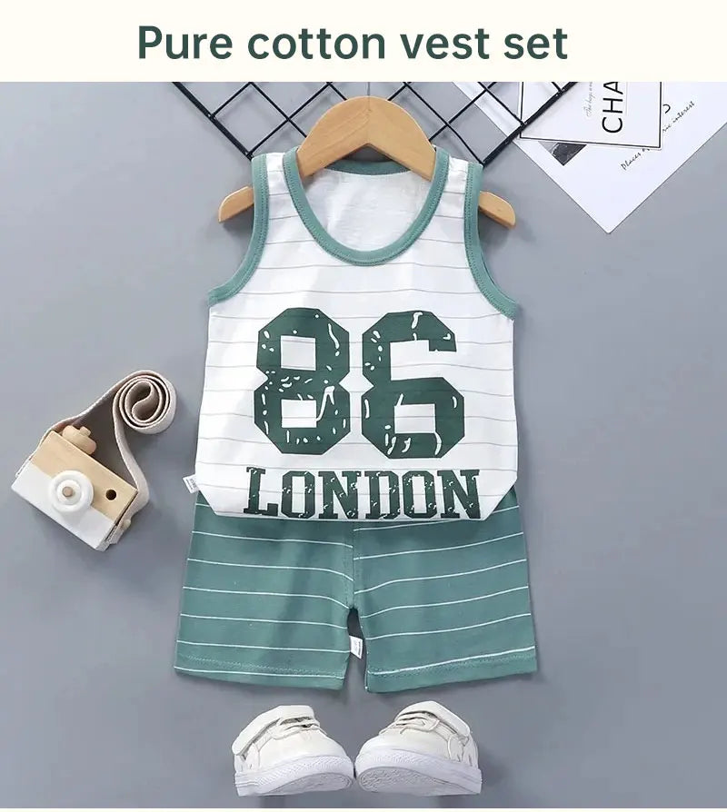 Kids Summer Vest Set