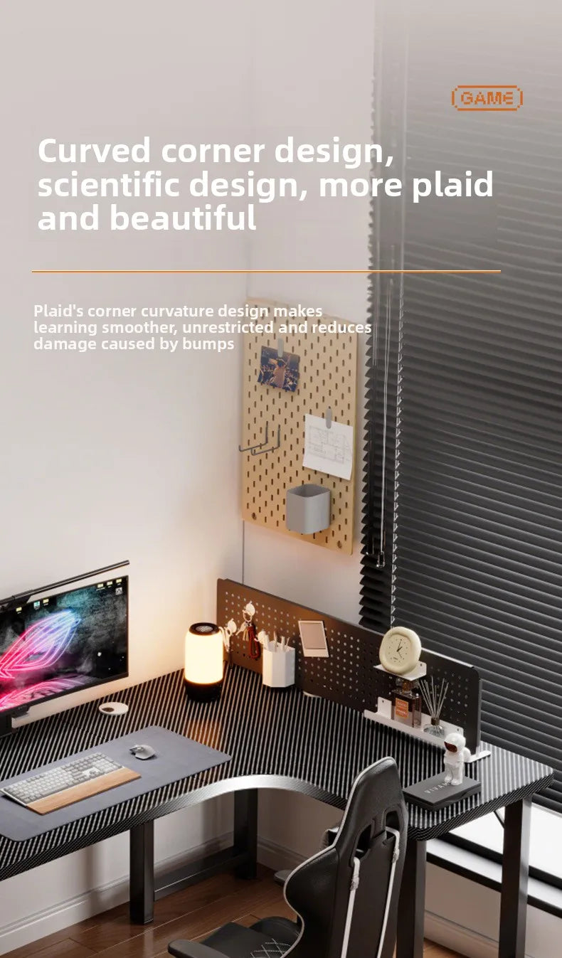 Premium Corner Computer Desk - Space-Saving Home Office Workstation