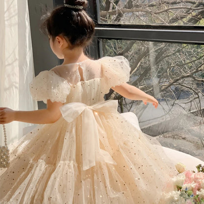 Summer Girls Princess Dress - Tulle Yarn Dress for Kids (Cute Sweet Temperament Style)