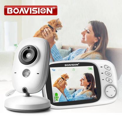 VB603 3.2" Wireless Video Baby Monitor - Night Vision, Two-Way Audio & Security Camera