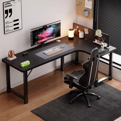 Premium Corner Computer Desk - Space-Saving Home Office Workstation