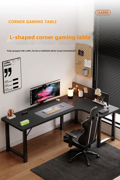 Premium Corner Computer Desk - Space-Saving Home Office Workstation