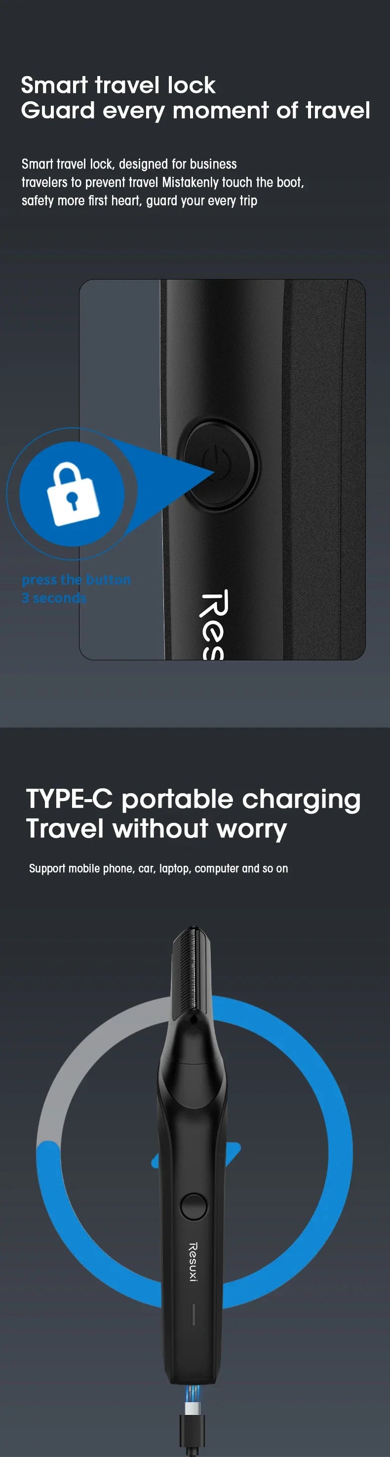 Electric Body Hair Trimmer for Men - Cordless Waterproof Groin & Body Groomer