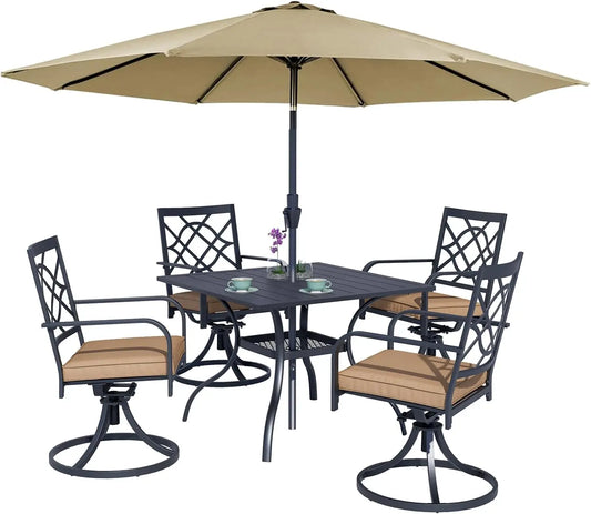 5-Piece Metal Outdoor Patio Furniture