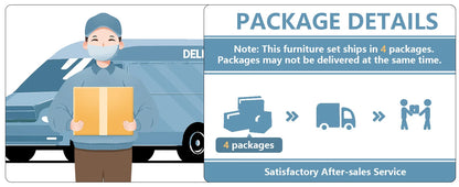 Aluminum Patio Furniture Set with Fire Pit Table