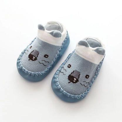 Baby Socks Slippers with Anti-Slip Rubber Soles - Indoor Shoes for Infants & Toddlers