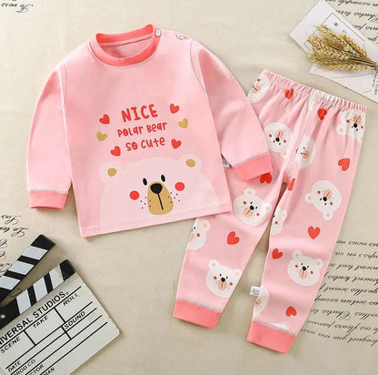 Boys Girls Suit Cartoon Pajamas