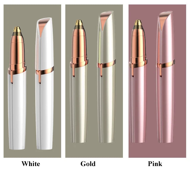 Electric Eyebrow Trimmer - Painless Portable Facial Hair Removal Tool for Women