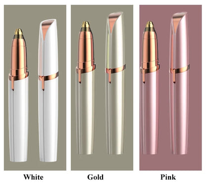 Electric Eyebrow Trimmer - Painless Portable Facial Hair Removal Tool for Women