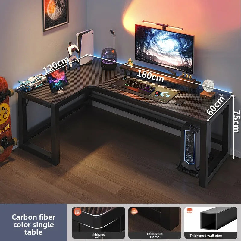 Premium Corner Computer Desk - Space-Saving Home Office Workstation