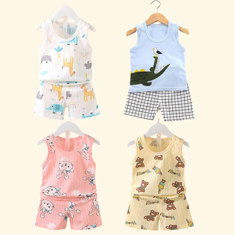 Kids Summer Vest & Shorts Set