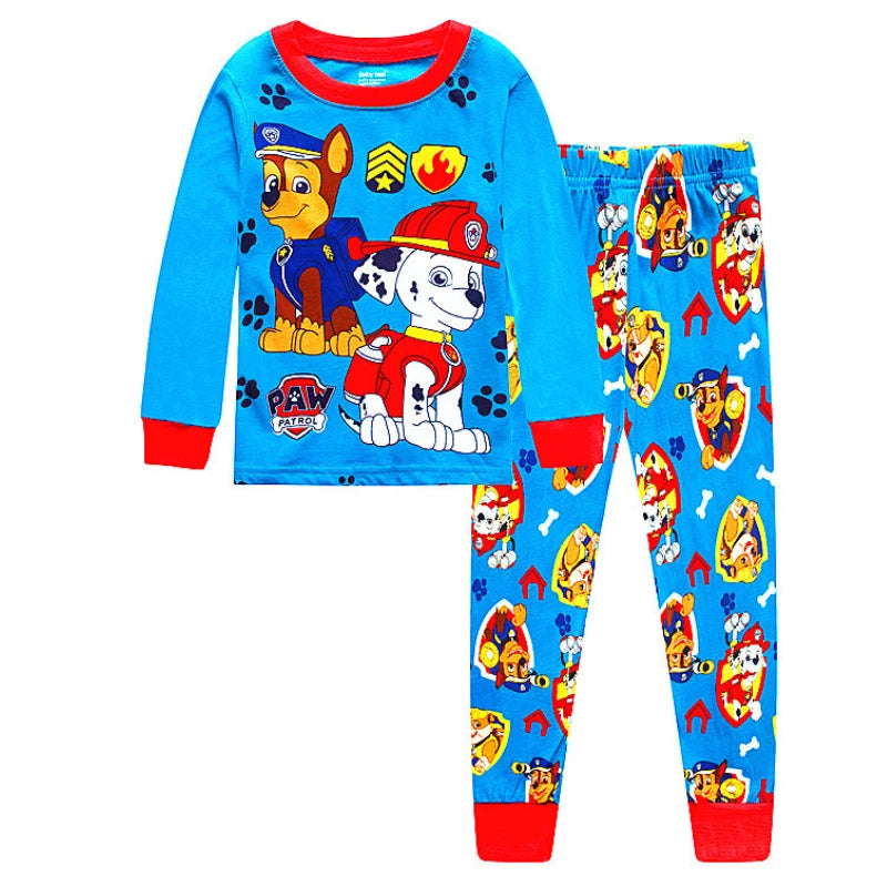 PAW Patrol Pajama Set - Long Sleeve Cartoon Sleepwear for Boys & Girls (2-Piece)