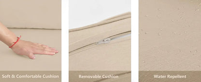 Aluminum Patio Furniture Set with Fire Pit Table