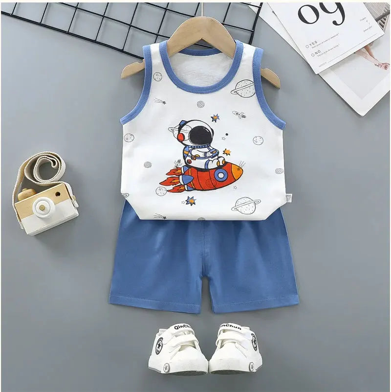 Kids Summer Vest Set