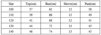 Summer Girls Loungewear Set - Floral Short Sleeve Top & Pants Pajamas (2-Piece)