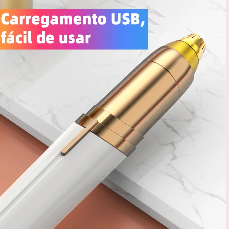 Electric Eyebrow Trimmer - Painless Portable Facial Hair Removal Tool for Women