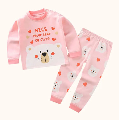 Boys Girls Suit Cartoon Pajamas
