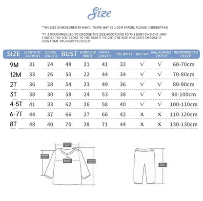Boys Girls Suit Cartoon Pajamas