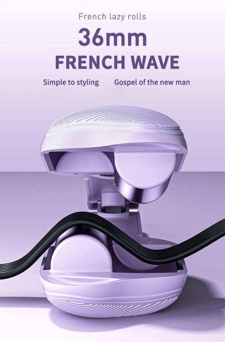 Electric Hair Curler - 36mm Ceramic Curling Iron for Long-Lasting Waves