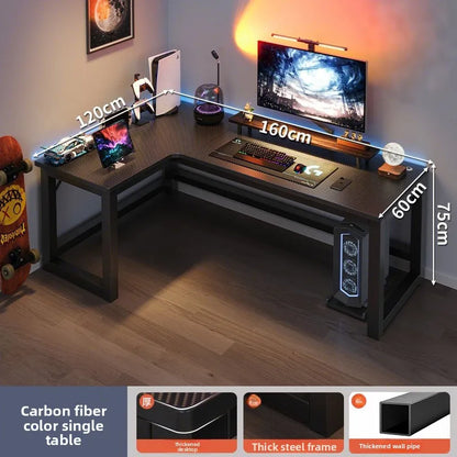 Premium Corner Computer Desk - Space-Saving Home Office Workstation