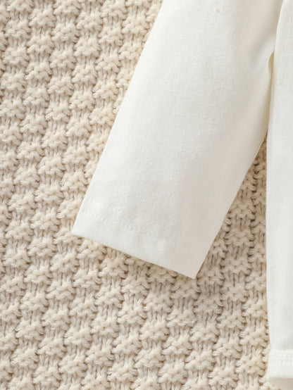 Baby Boy Elephant 4-Piece Outfit Set - Newborn Pantsuit, Hat, Gloves & Bib (1-3M)