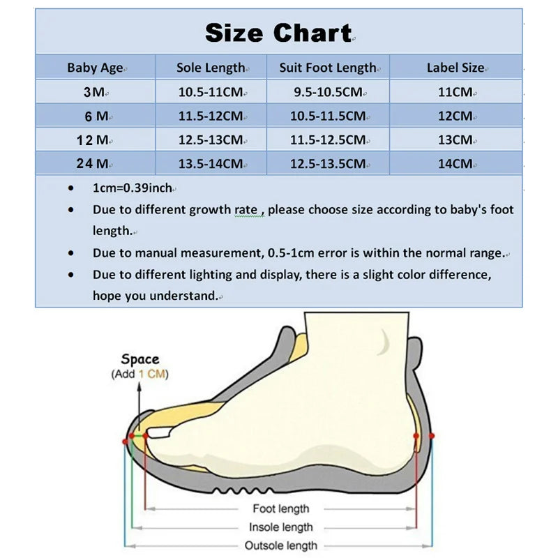 Baby Socks Slippers with Anti-Slip Rubber Soles - Indoor Shoes for Infants & Toddlers