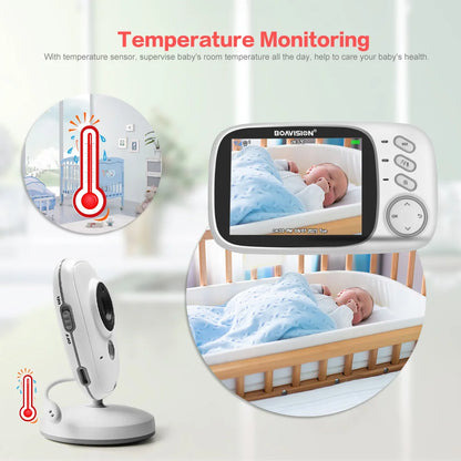 VB603 3.2" Wireless Video Baby Monitor - Night Vision, Two-Way Audio & Security Camera
