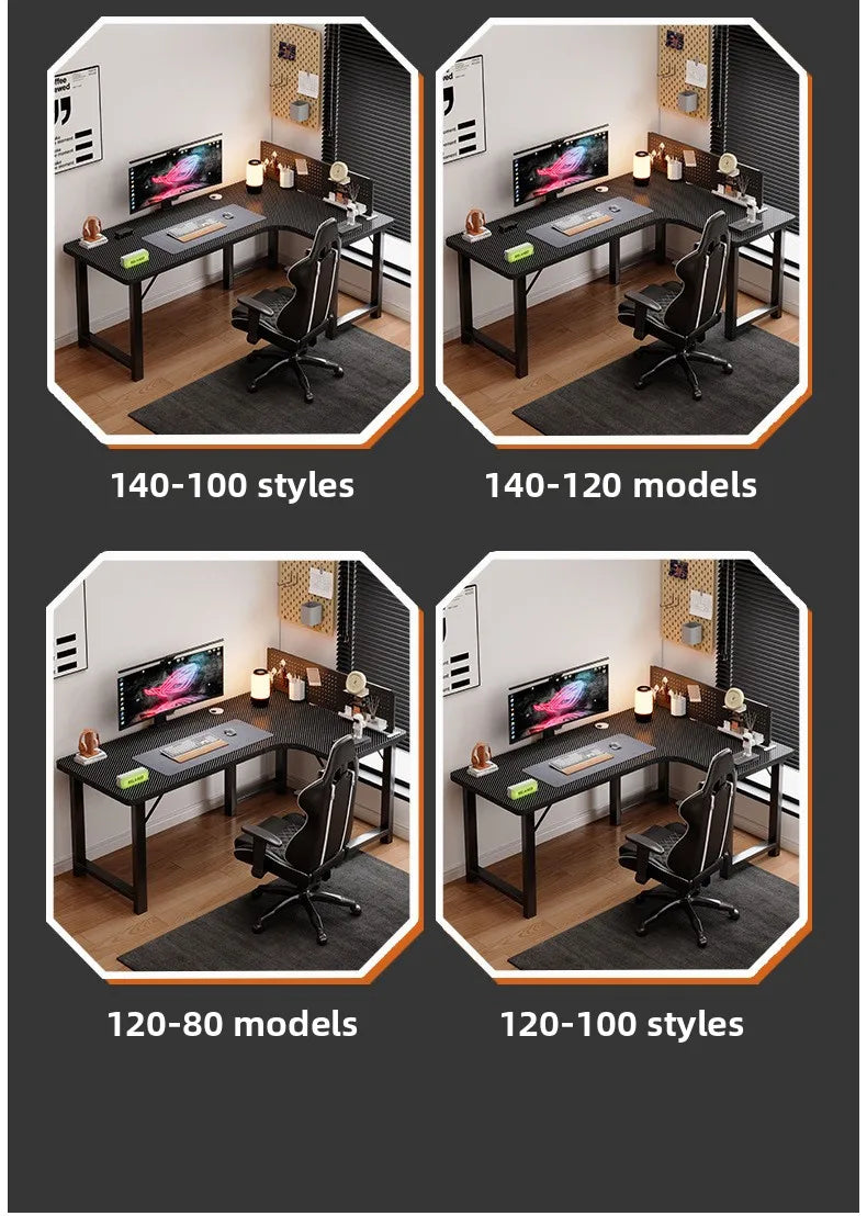 Premium Corner Computer Desk - Space-Saving Home Office Workstation