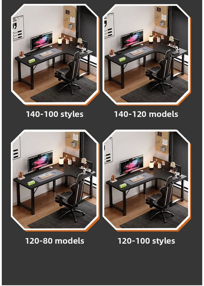 Premium Corner Computer Desk - Space-Saving Home Office Workstation