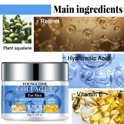 Men's Retinol Collagen Firming Cream - Anti-Wrinkle Moisturizer for Face 30g