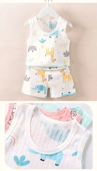 Kids Summer Vest & Shorts Set
