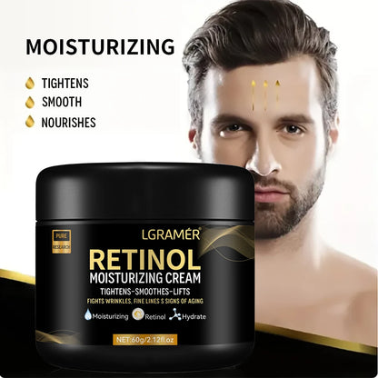 Men's Retinol Face Moisturizer - Anti-Aging Cream for Wrinkles & Fine Lines