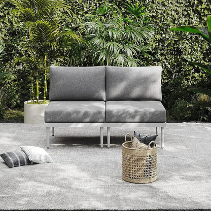 7 Pieces Metal Patio Outdoor  Furniture Set