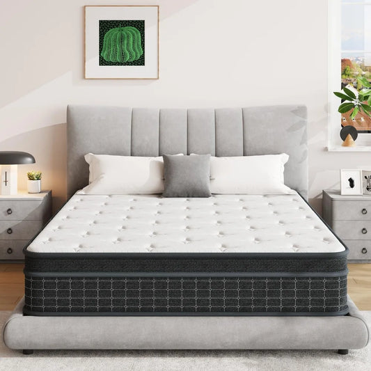 12-Inch Twin Mattress in a Box - Pocket Coil Memory Foam with Motion Isolation & Pressure Relief