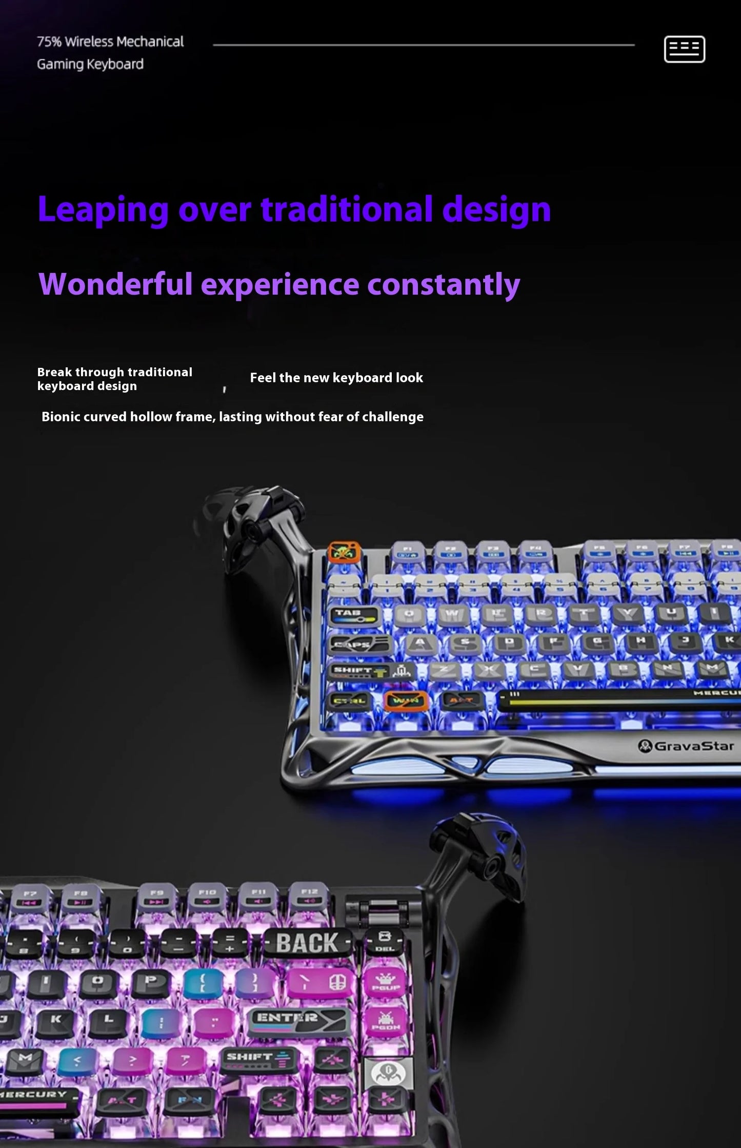 GravaStar 75k1pro Esports Gaming Mechanical Keyboard