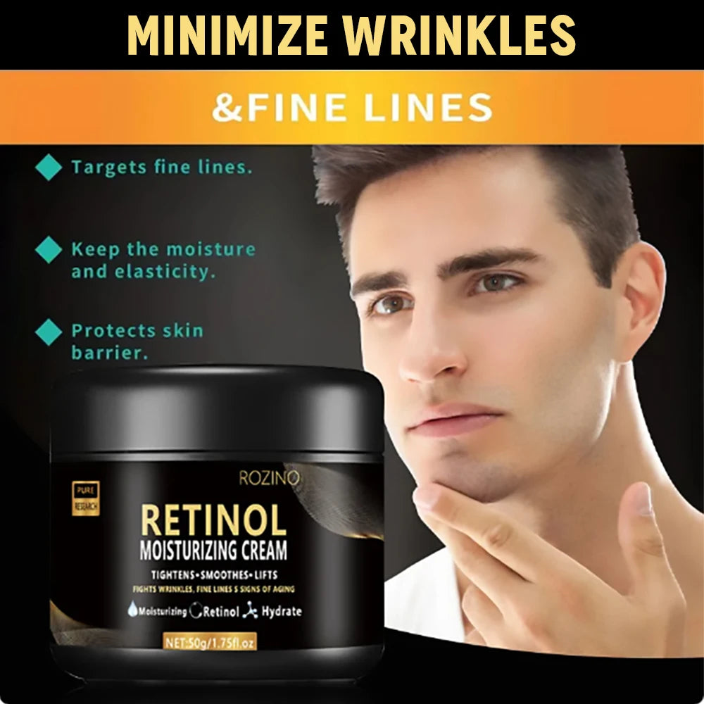 Men's Retinol Face Moisturizer - Anti-Aging Cream for Wrinkles & Fine Lines